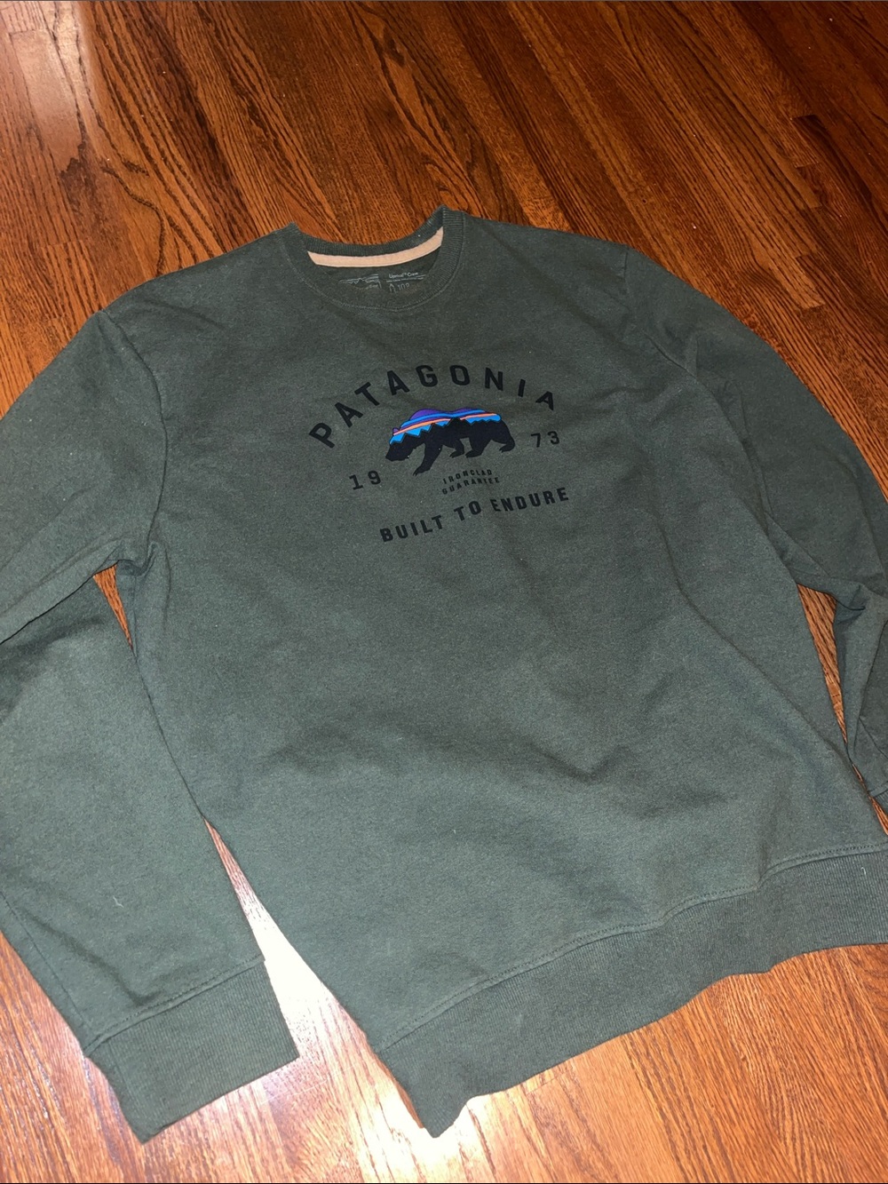 Patagonia Crewneck Sweatshirt Green Medium